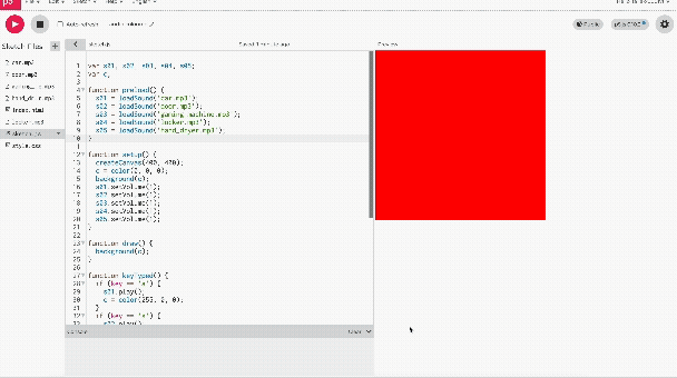 More about the visual effects with colour https://www.youtube.com/watch?v=Iep6ZWtf4o8&t=1376s. Here is the link, it might required some time to load:https://editor.p5js.org/talia-xu0017/full/VQPVbUf7v