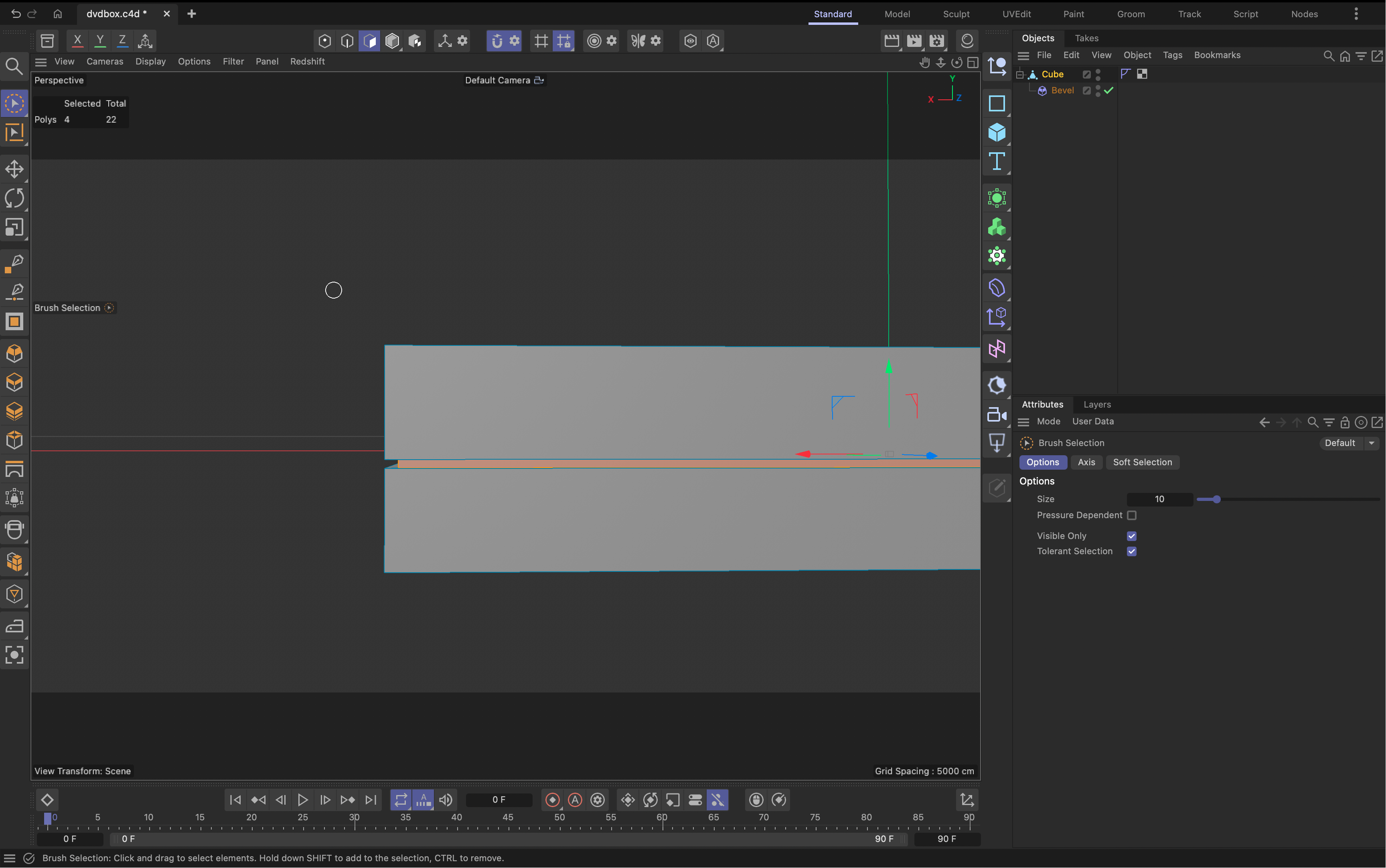 This is what I did follow by the tutorial video 5 for the dvd box