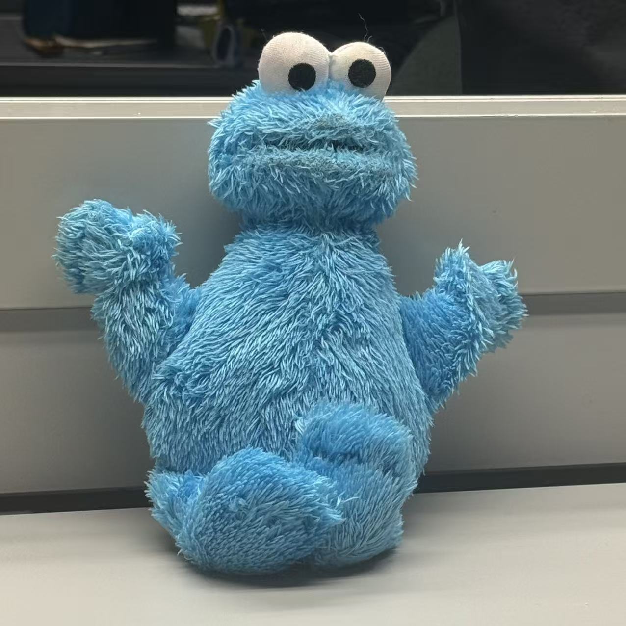 Object 2 - Cookie Monster Plushy <br>Material state: refined <br>Material plasticity: pliable <br>Material use: entertainment <br>Feels fluffy, soft <br>Blue, white, black <div class='container'><iframe class='responsive-iframe' src='https://www.youtube.com/embed/tgbNymZ7vqY'></iframe></div>