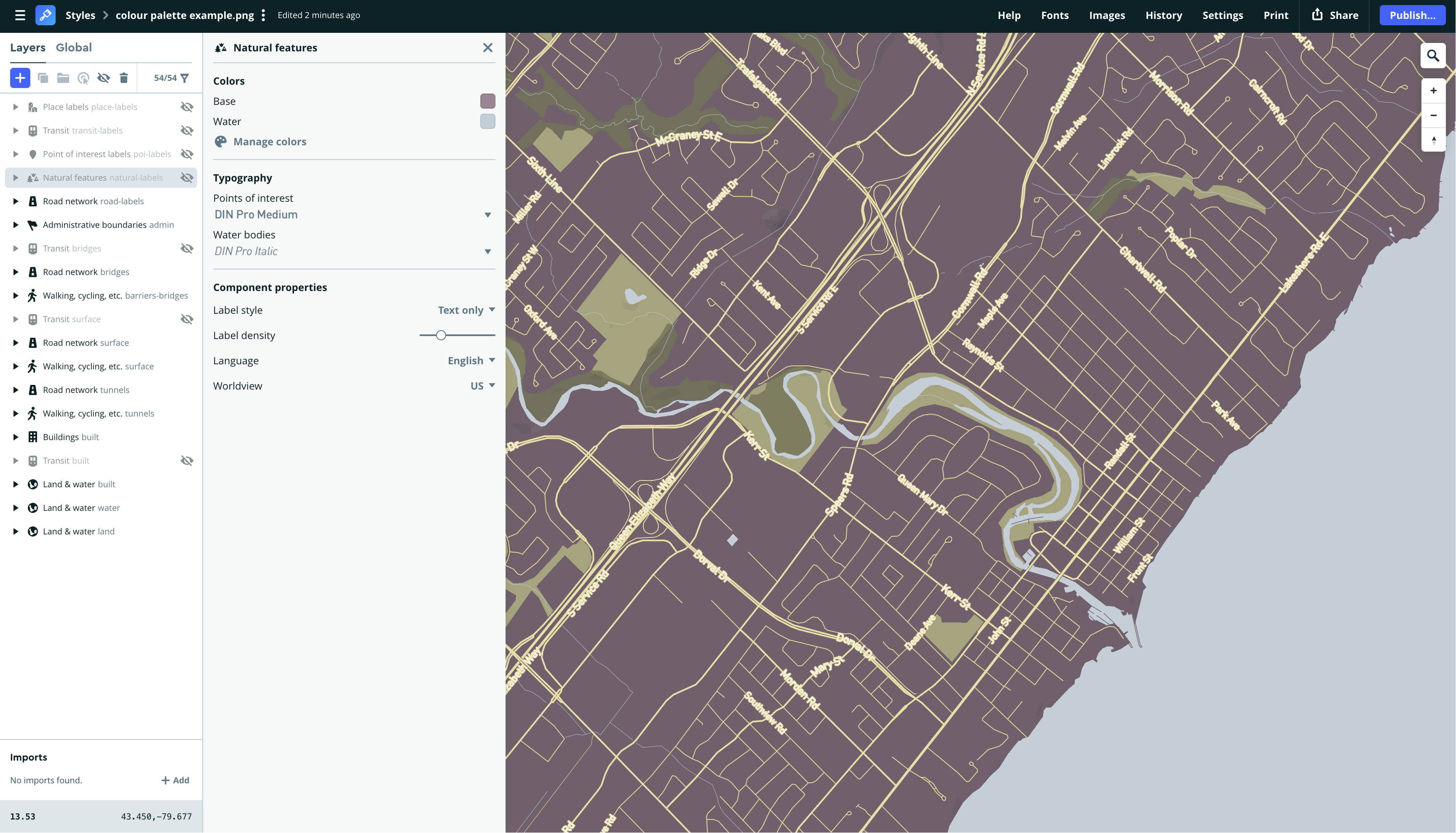 I followed the tutorial video 2 to make some changes for the lable