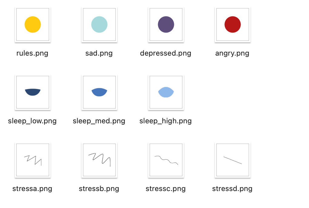 An image of all my elements after exporting