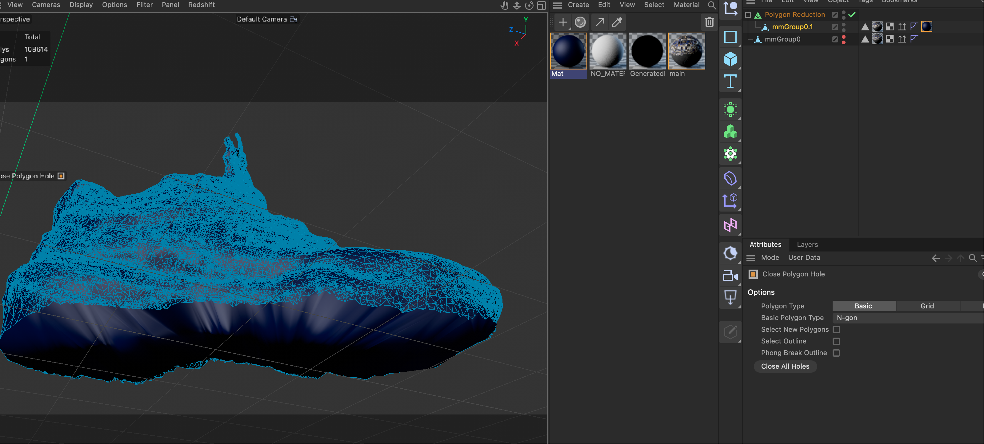 Since the Meshmixer did not help me to fix my object I fixed it by myself in C4D