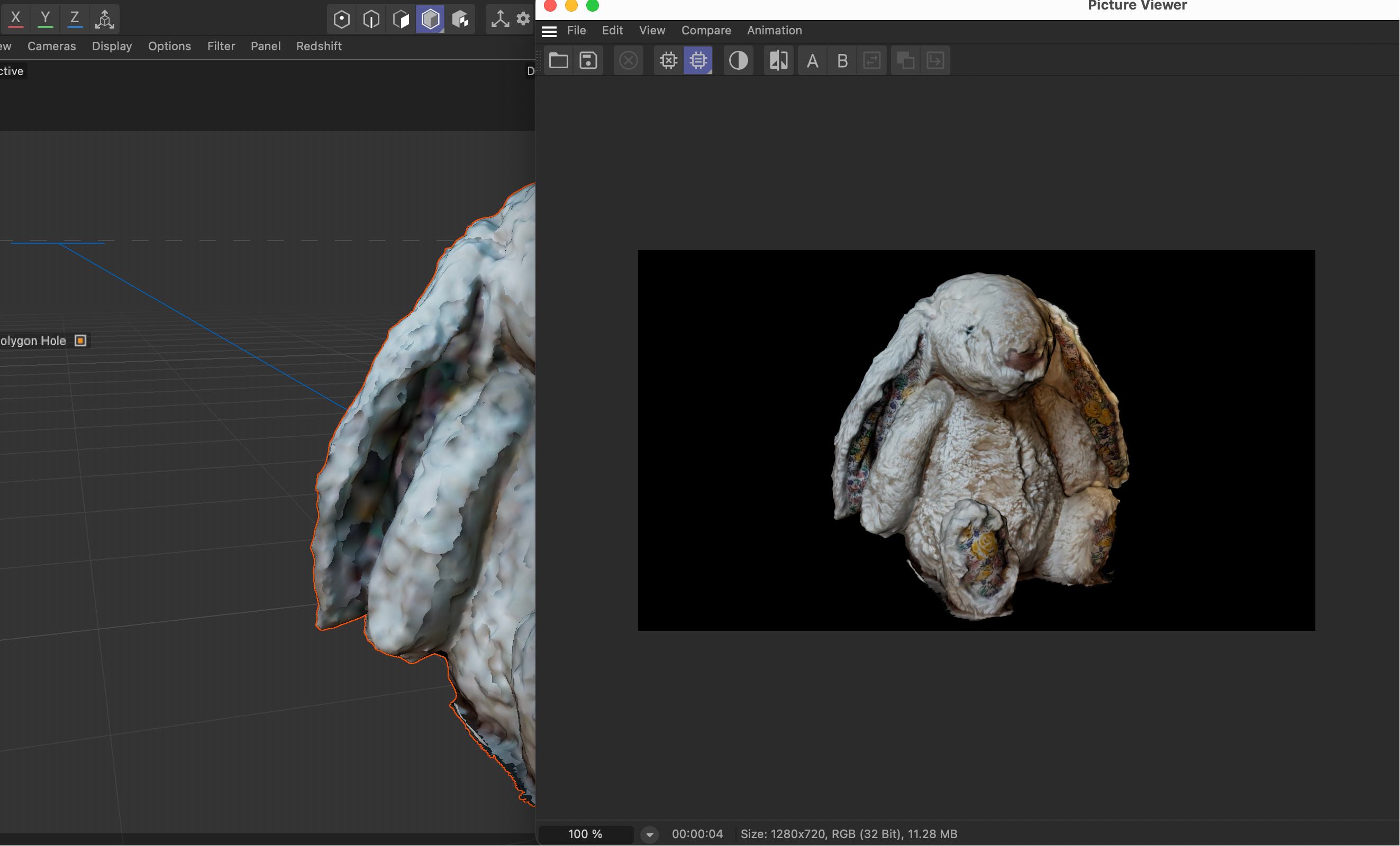 Object 3 after cleaning